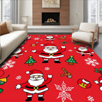 Jolly Santa Claus Christmas Collection Rug