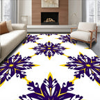 Indigo Yellow Starburst Medallion Rug