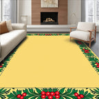 Red Berry Garland Border Rug