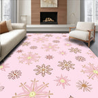 Sweet Pink Floral Scatter Rug