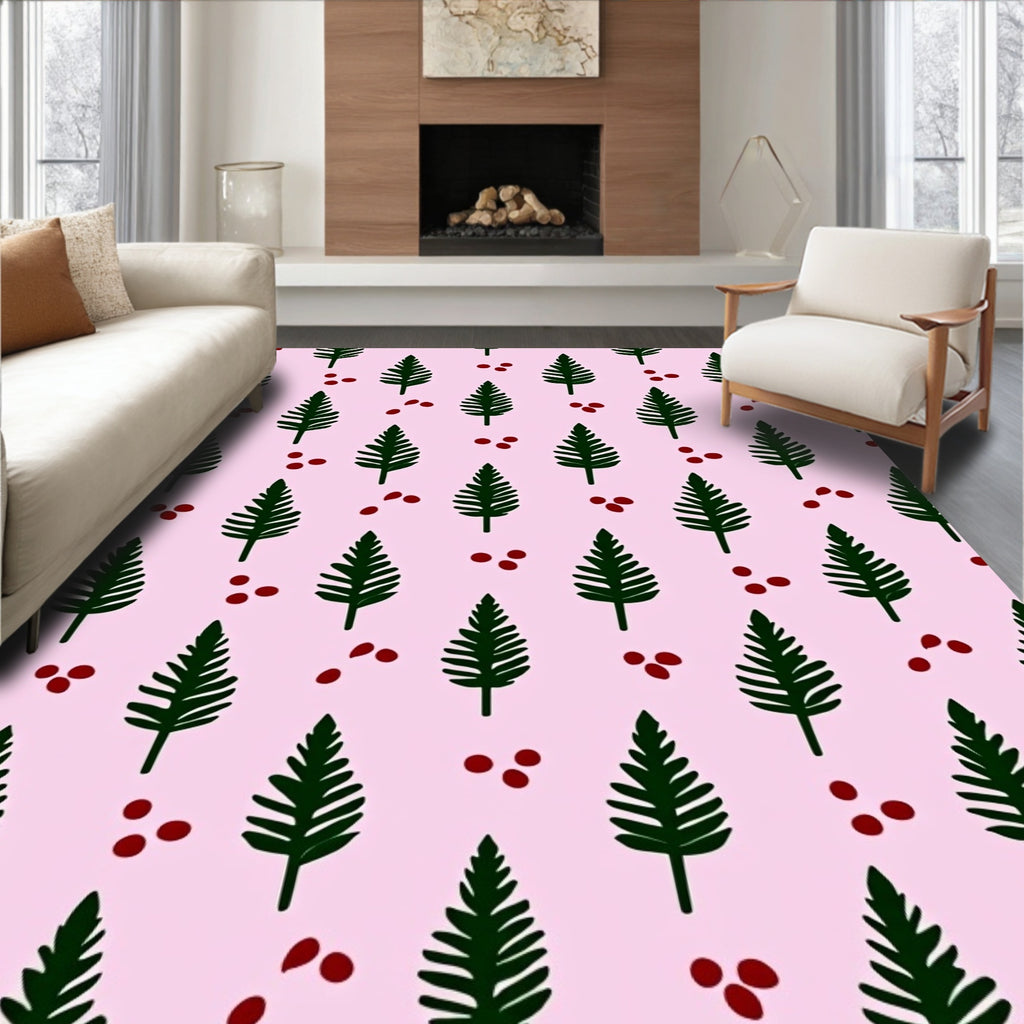 Forest Pine and Berry Scatter Rug