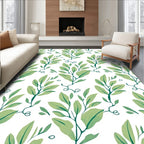 Lush Green Leafy Vine Rug