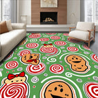 Christmas Gingerbread Candy Sweet Fun Rug