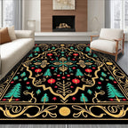Black Forest Tree Floral Medallion Rug