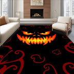 Fiery Black Monster Grin Rug