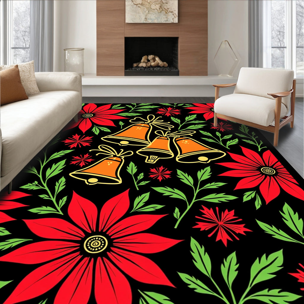Red Floral Bell Jubilee Rug