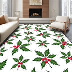 Green Holly Berry All Over Rug