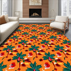 Whimsical Harvest Folk Art Rug