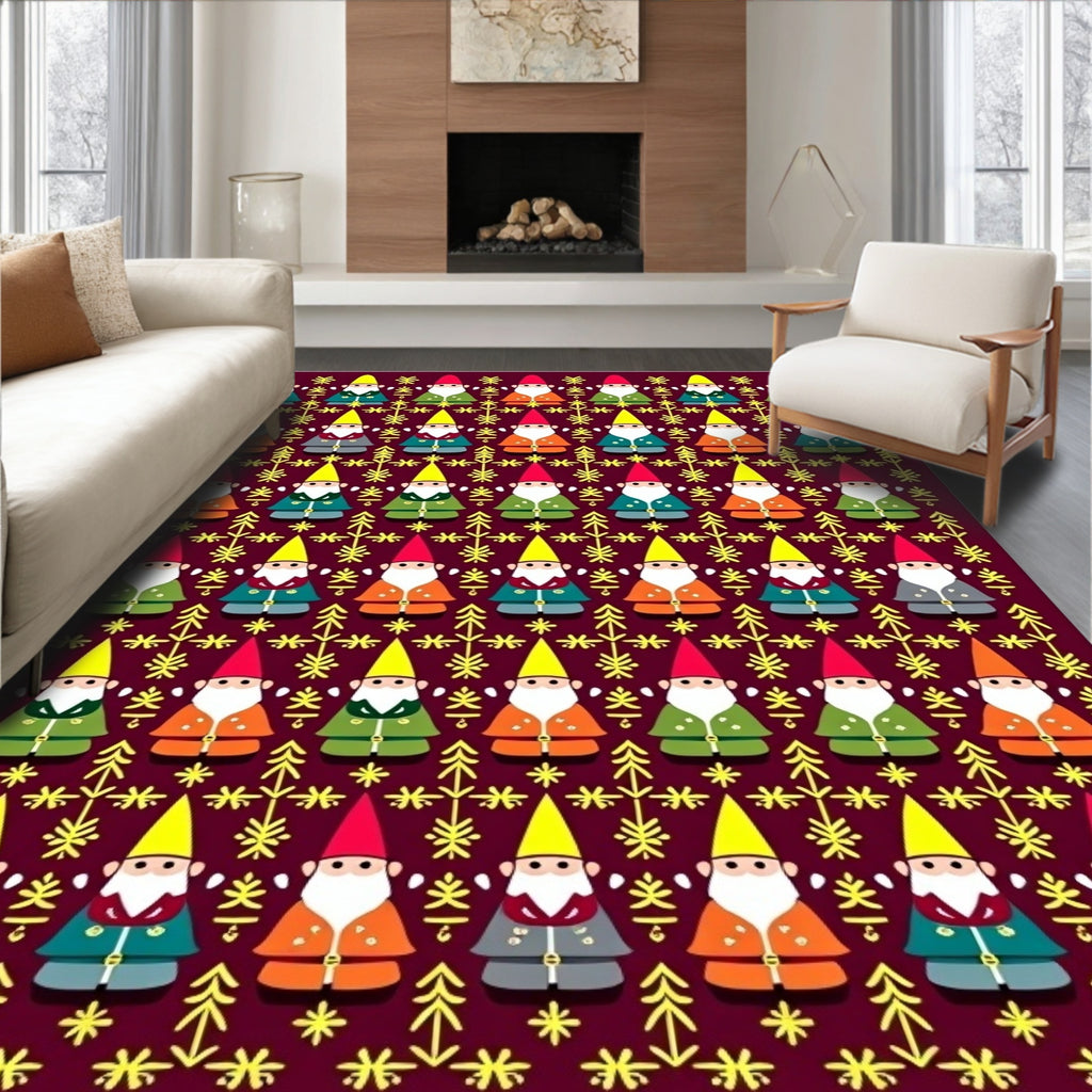 Whimsical Gnome Forest Collection Rug