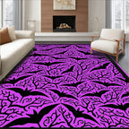 Halloween Bat Tree Violet Rug