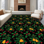 Golden Bells With Green Foliage Rug