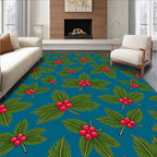 Festive Holly Berry Sprigs Rug