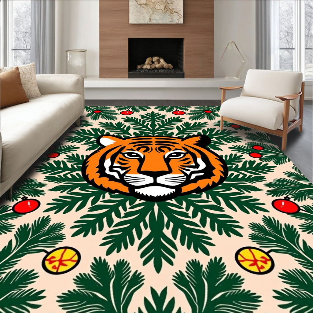 Bold Tiger Festive Evergreen Garland Rug