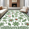Whimsical Birds And Greenery Garden Rug