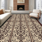 Antique Brown Filigree Panel Rug