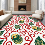 Whimsical Sloth And Tree Swirl Rug