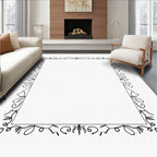 Ornate Leafvine Square Frame Rug