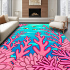 Coral Reef Orange Fish Underwater Garden Rug