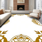 Golden Archway Foliage Border Rug