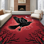 Crimson Crow Moonlight Stars Rug