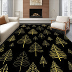 Golden Spruce Forest Garland Rug