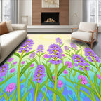 Purple Lavender Field Summer Blossom Rug