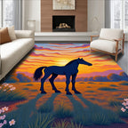 Dark Horse Sunset Sky Swirl Rug