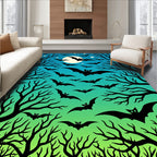 Midnight Bat Sky Silhouette Collection Rug