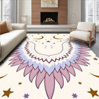 Celestial Wings With Moon And Stars Rug