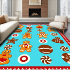 Whimsical Gingerbread Cookie Holiday Rug