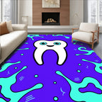 Happy Tooth Splash Purple Rug