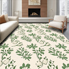 Charming Ivory Green Vine Garden Rug