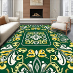 Emerald Garden Medallion Butterfly Rug