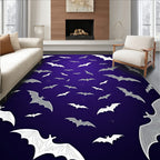 Flipping Bats Night Sky Rug