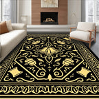 Golden Bells with Vintage Border Rug