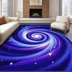 Galactic Swirl Starry Night Rug