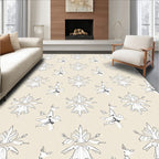 Cream Floral Fusia Medallion Rug