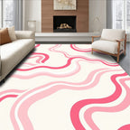 Retro Pink Swirl Rug