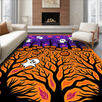 Spooky Ghosts and Jack O Lanterns Forest Rug