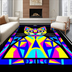 Geometric Animal Portrait Rug