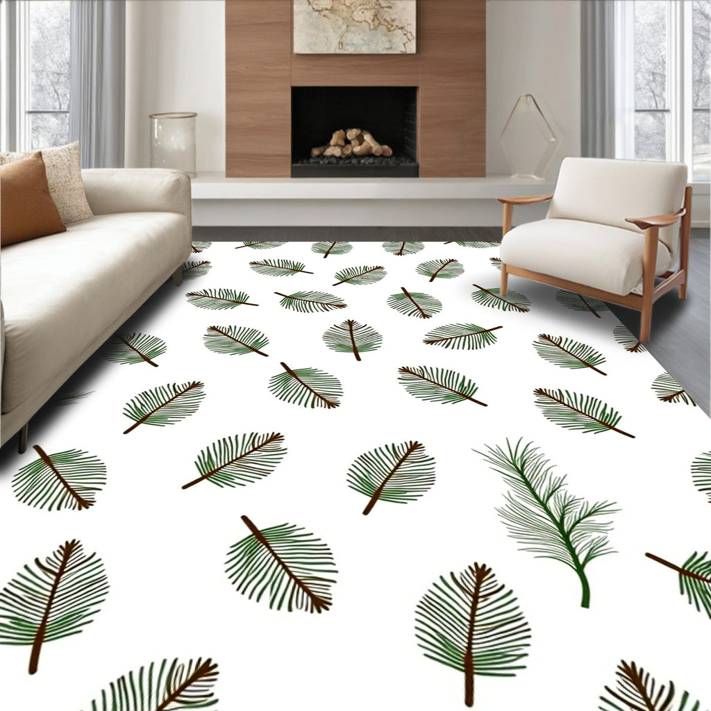 Green Pine Needle All Over Rug