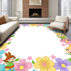 Whimsical Floral Sprites Meadow Rug