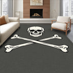 Classic Skull Bone Jolly Roger Rug