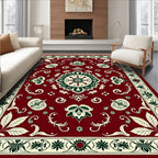 Rich Crimson Botanic Accents Rug