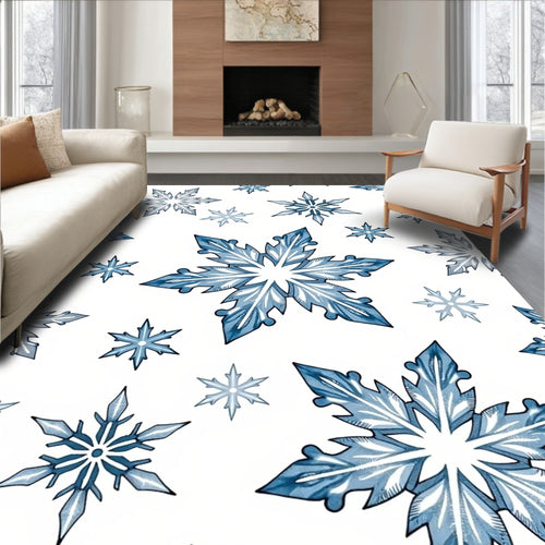 Arctic Ice Crystal Splendor Rug