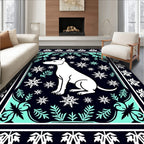White Dog Autumn Snowflake Collection Rug