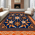 Navajo Inspired Starburst Floral Rug