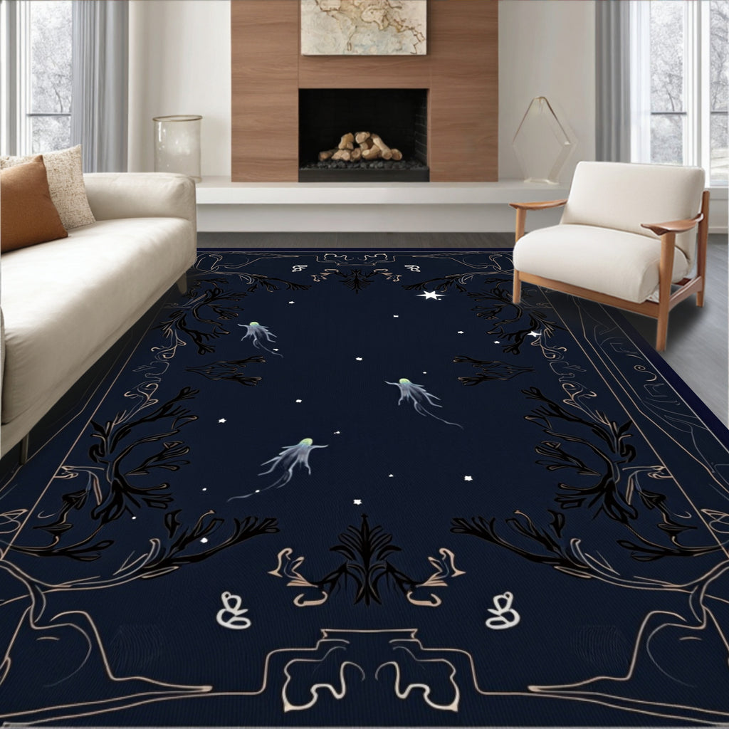 Mystical Celestial Ghost Garden Rug