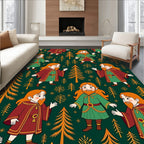 Charming Forest Friends and Trees Rug