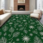 Evergreen Botanical Starburst Organic Rug